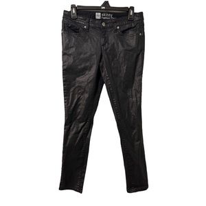 Mossimo Skinny Premium Women’s Denim Black Sheen Shine Jeans Fit 3 Size 4